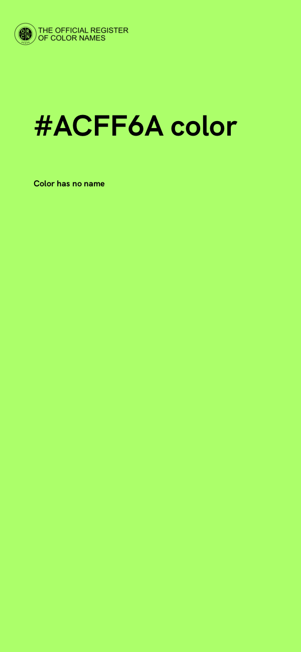 #ACFF6A color image