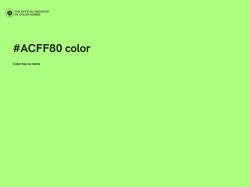 #ACFF80 color image