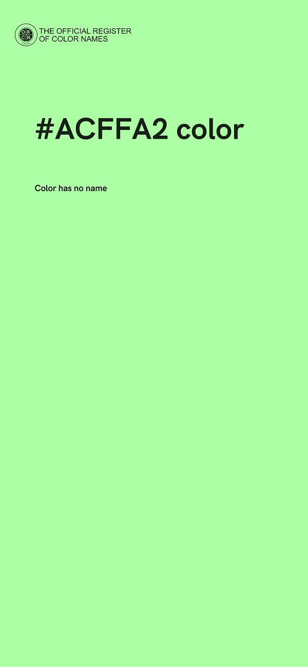 #ACFFA2 color image