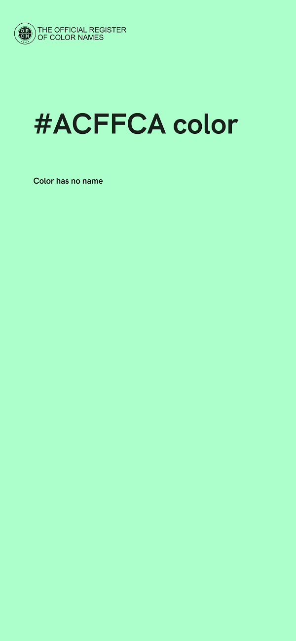 #ACFFCA color image