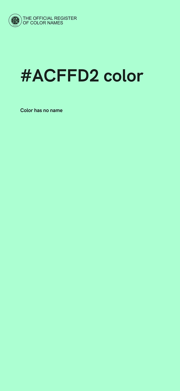 #ACFFD2 color image
