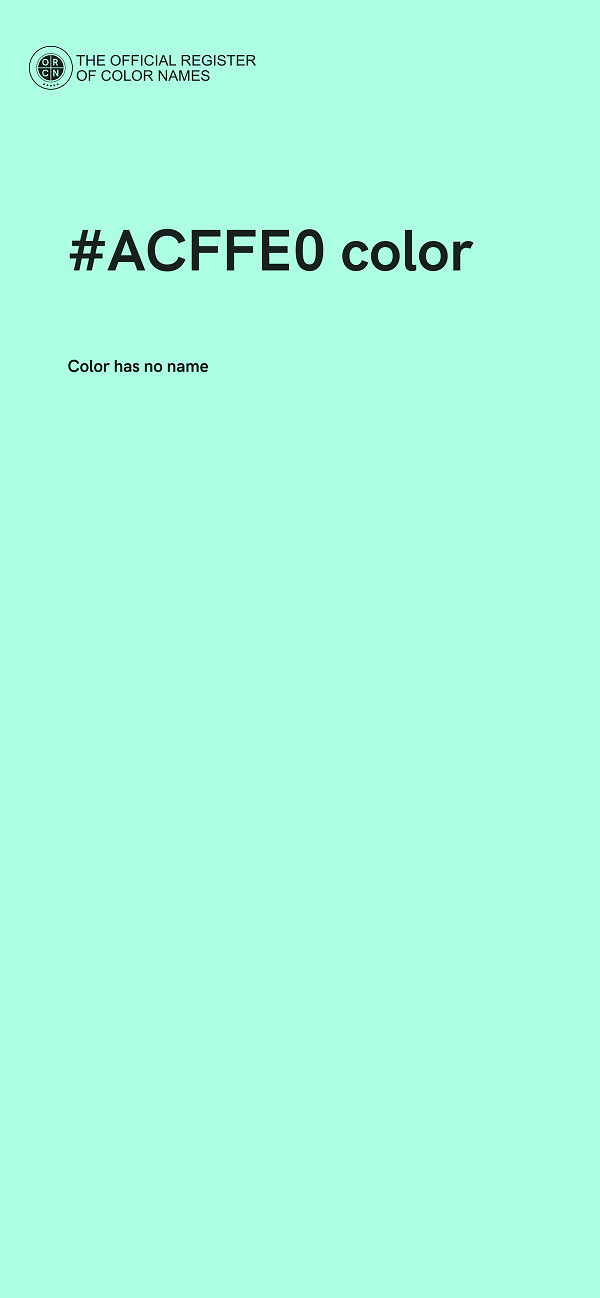 #ACFFE0 color image