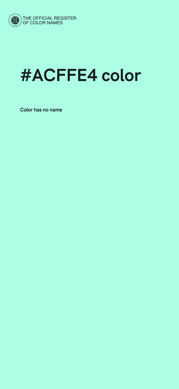 #ACFFE4 color image