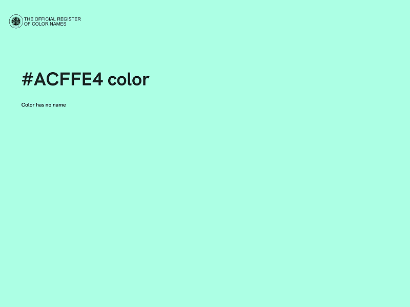 #ACFFE4 color image