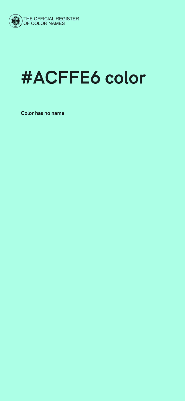 #ACFFE6 color image