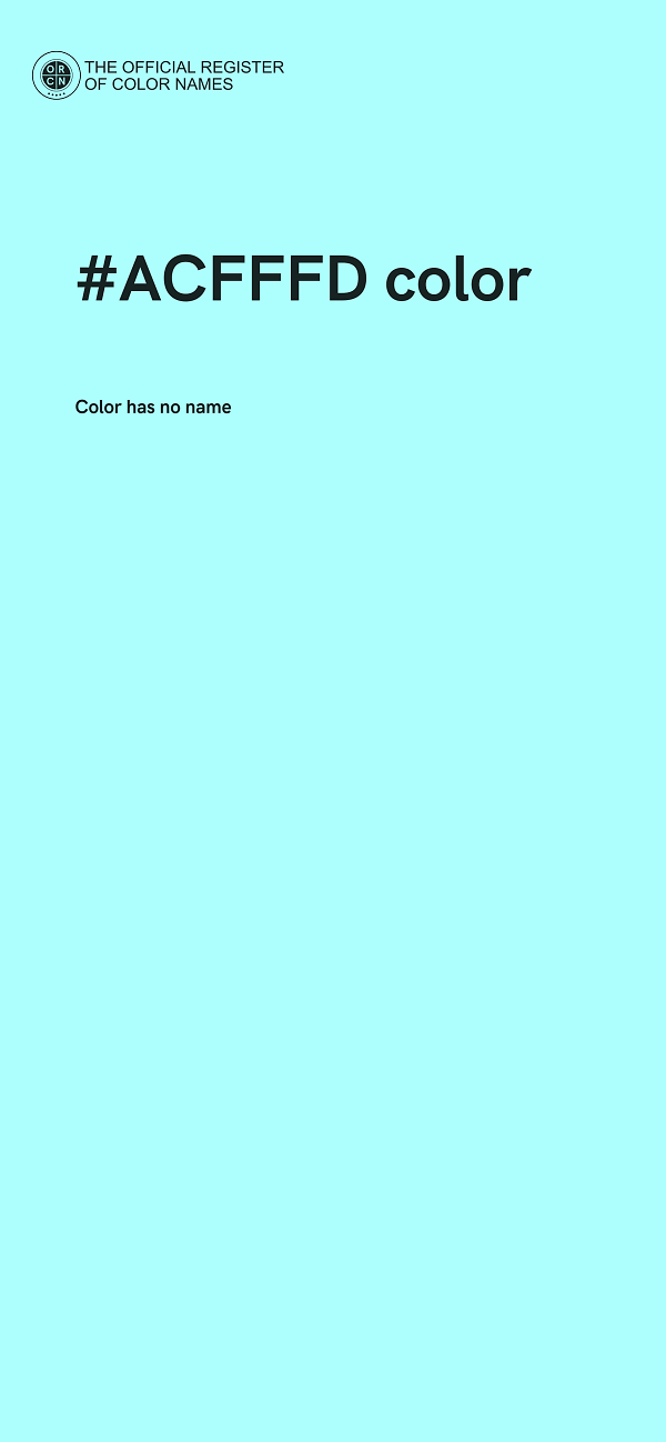 #ACFFFD color image