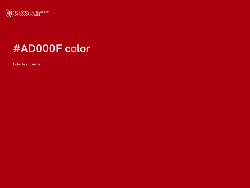 #AD000F color image