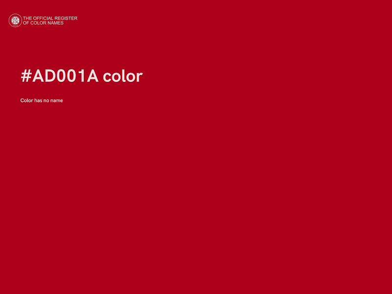 #AD001A color image