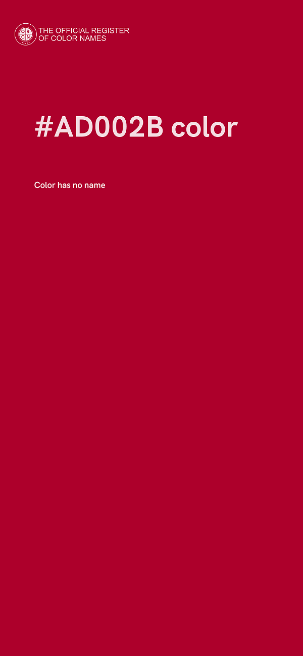 #AD002B color image