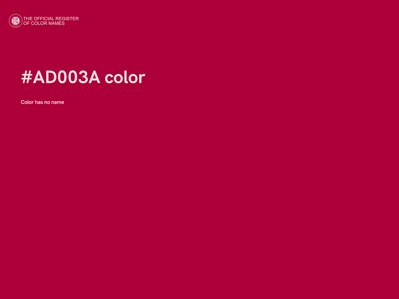 #AD003A color image