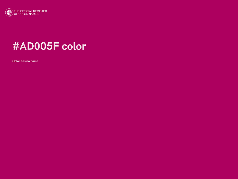 #AD005F color image