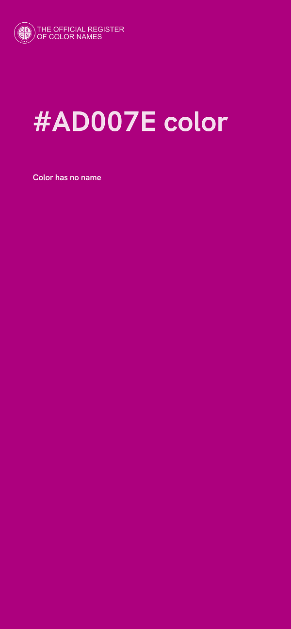 #AD007E color image