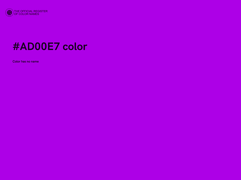 #AD00E7 color image