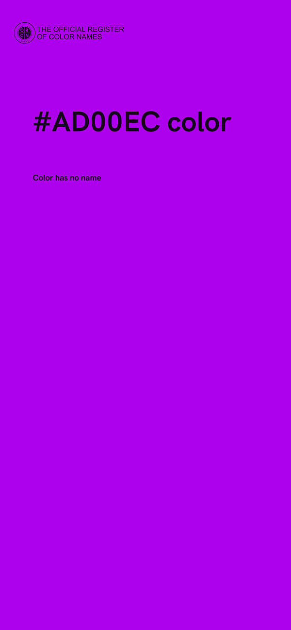 #AD00EC color image