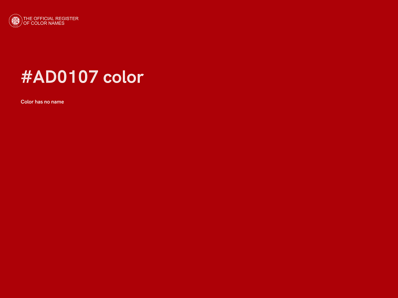 #AD0107 color image