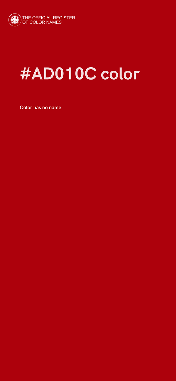 #AD010C color image