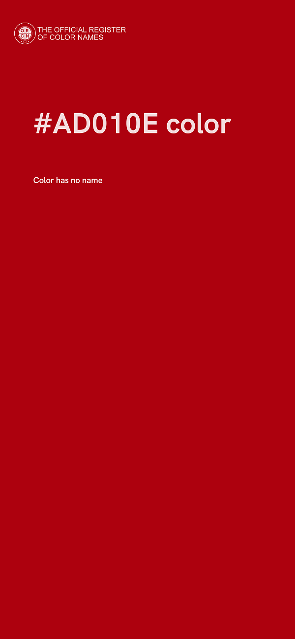 #AD010E color image