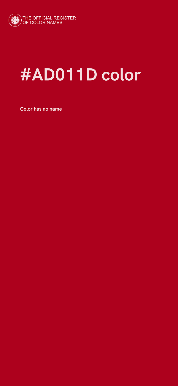 #AD011D color image