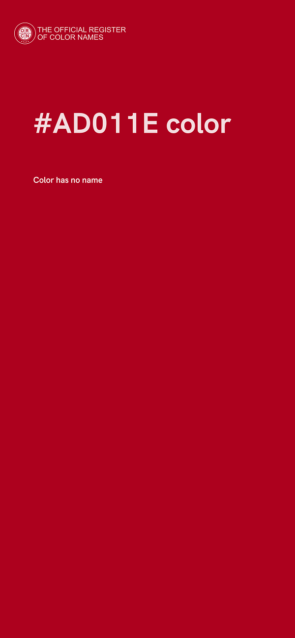 #AD011E color image