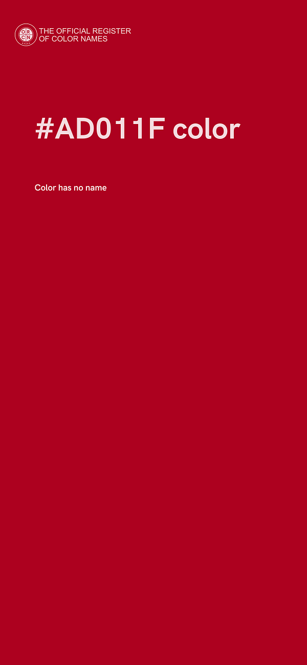 #AD011F color image