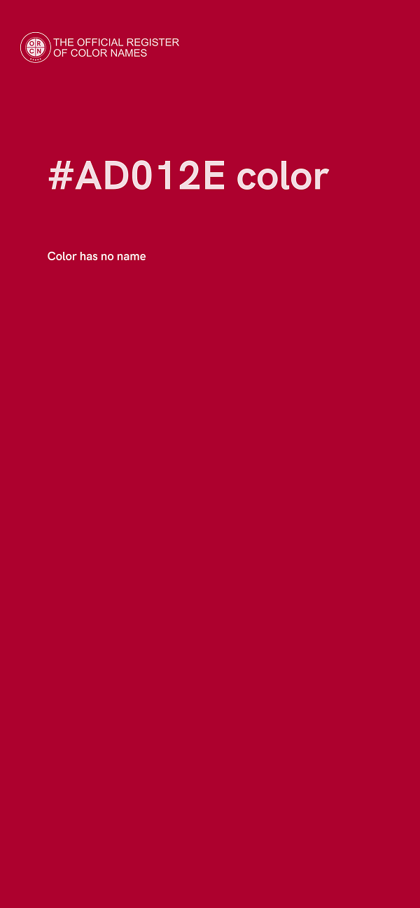 #AD012E color image