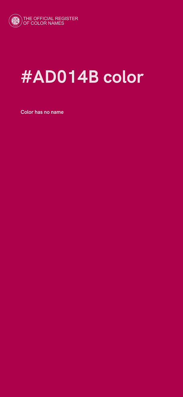 #AD014B color image
