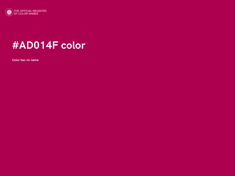 #AD014F color image