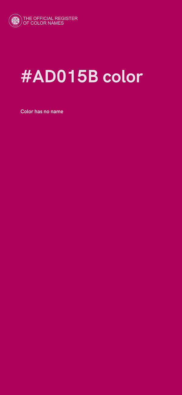 #AD015B color image