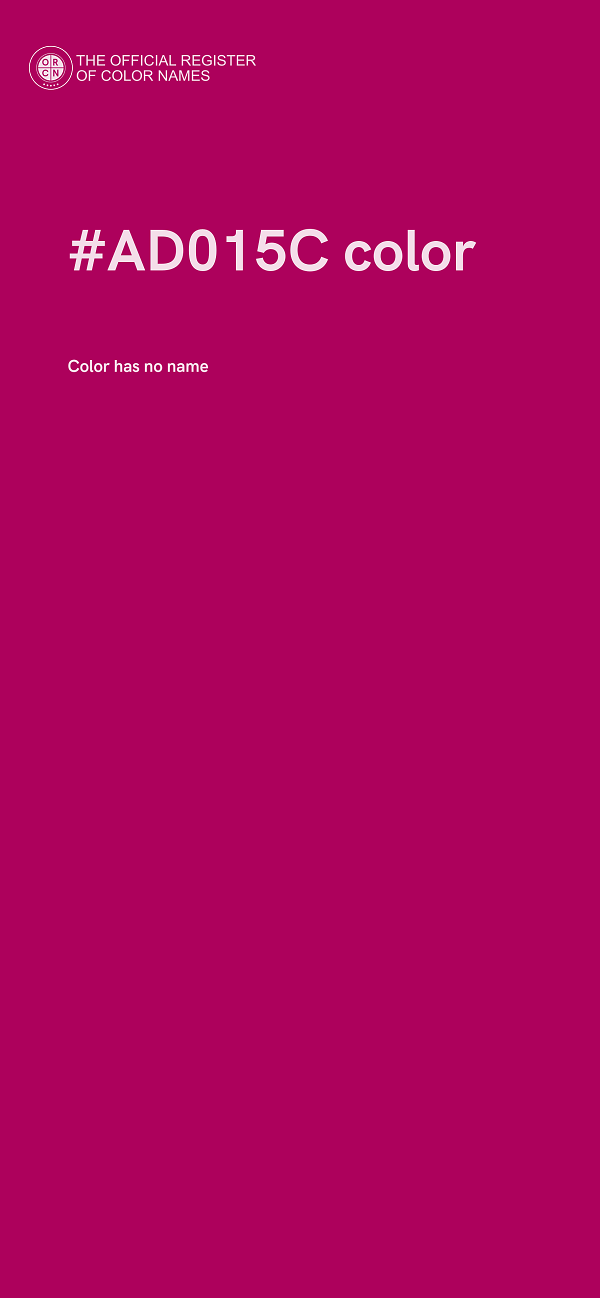 #AD015C color image