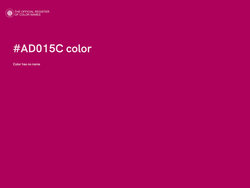 #AD015C color image
