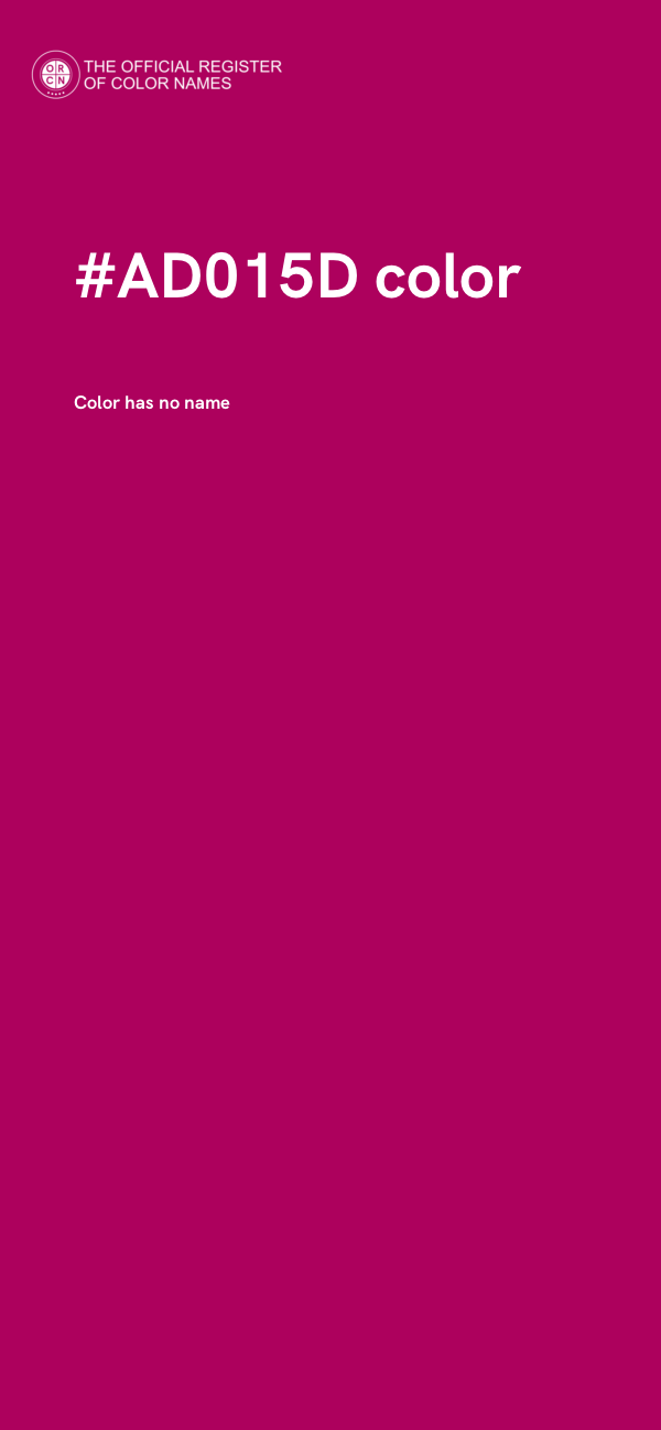 #AD015D color image