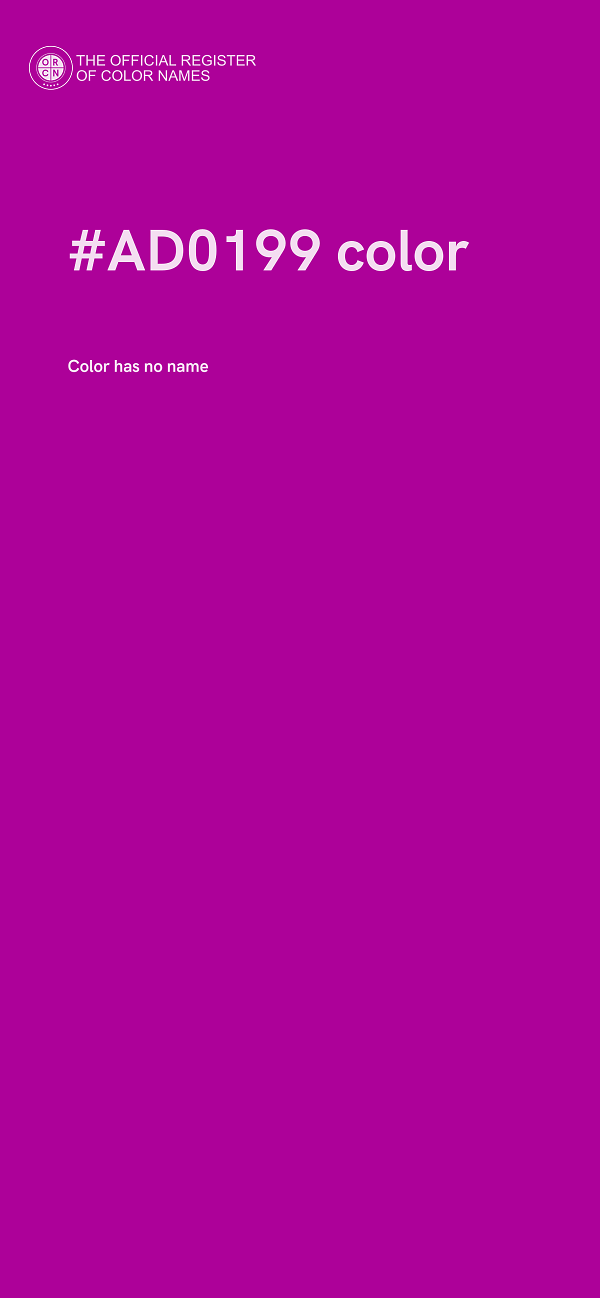 #AD0199 color image