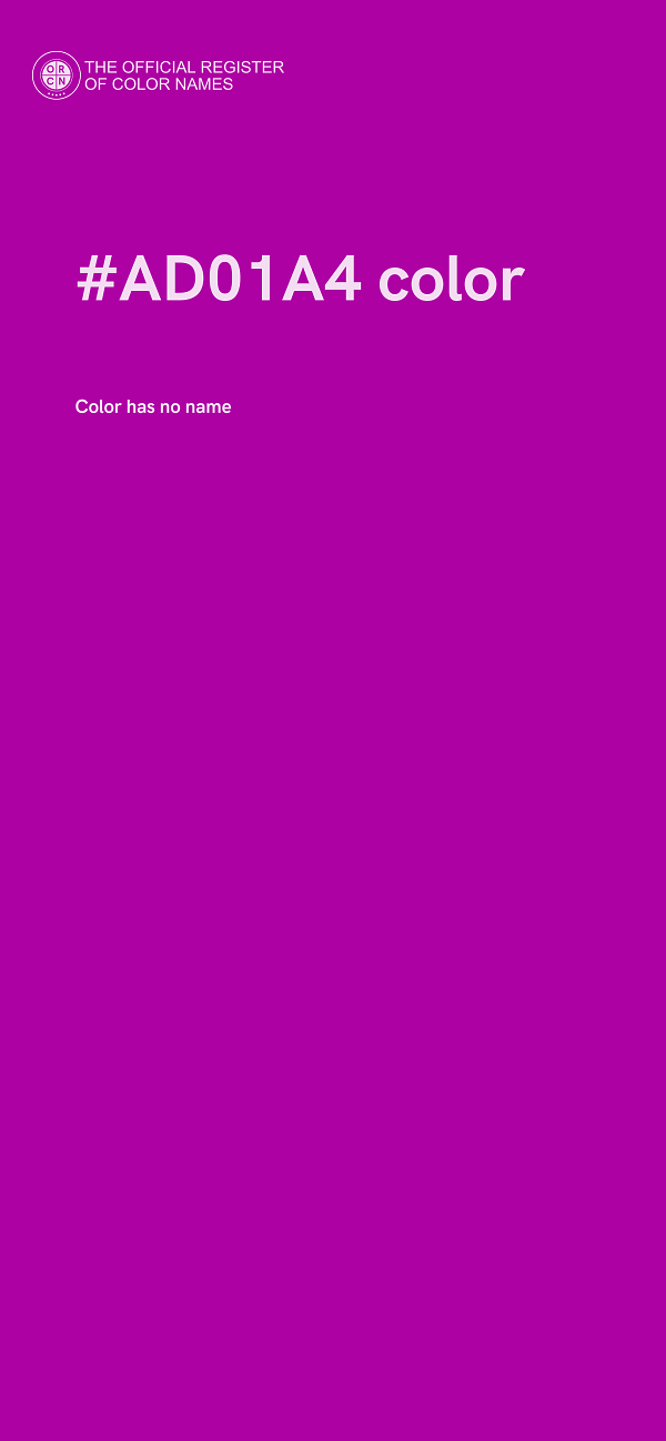 #AD01A4 color image