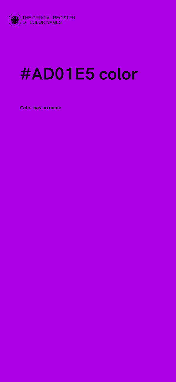 #AD01E5 color image