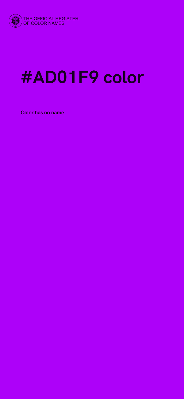 #AD01F9 color image