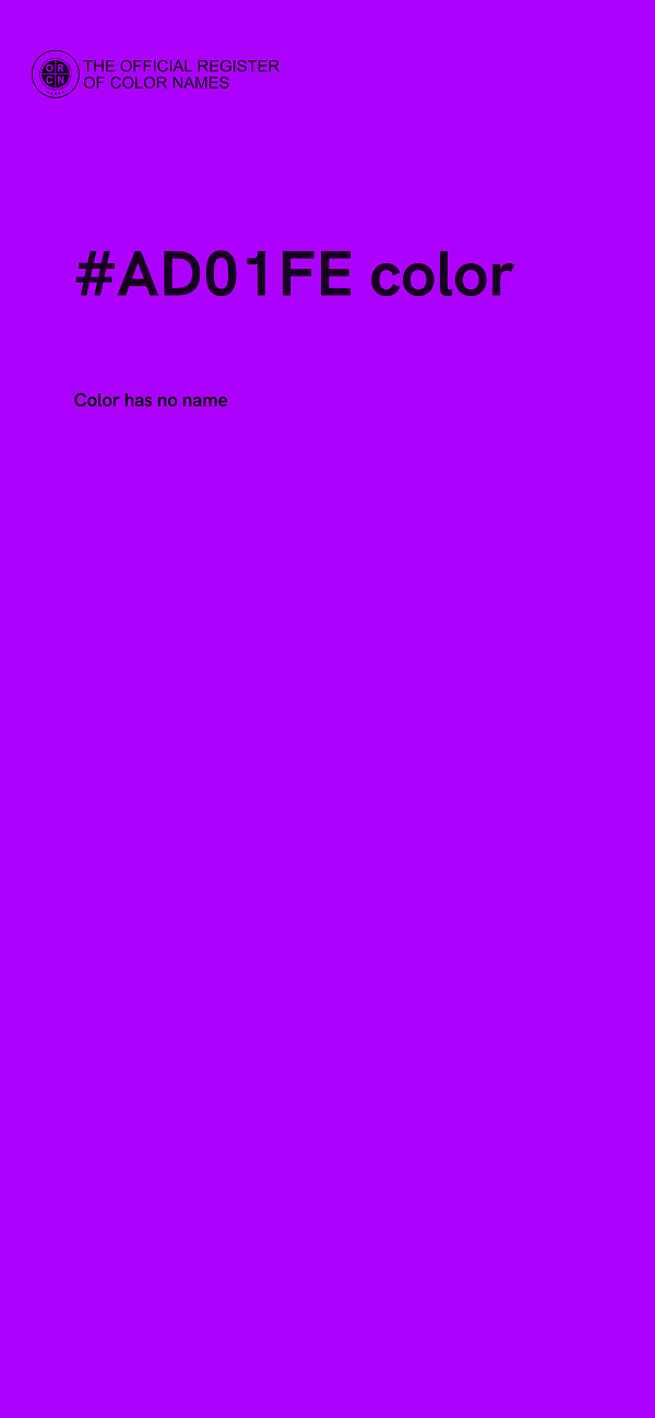 #AD01FE color image
