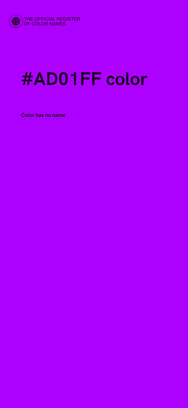 #AD01FF color image