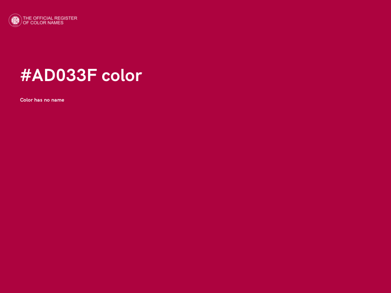 #AD033F color image