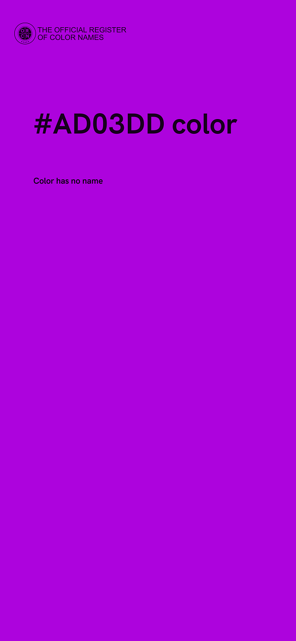 #AD03DD color image