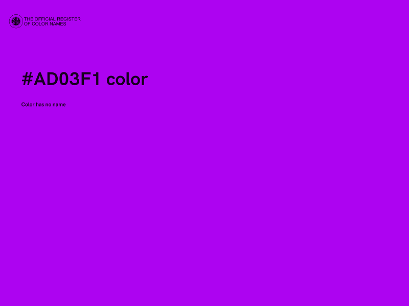 #AD03F1 color image