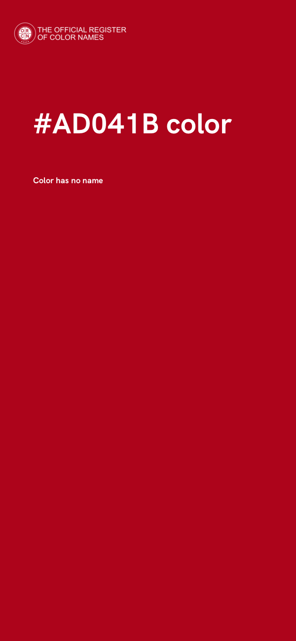 #AD041B color image