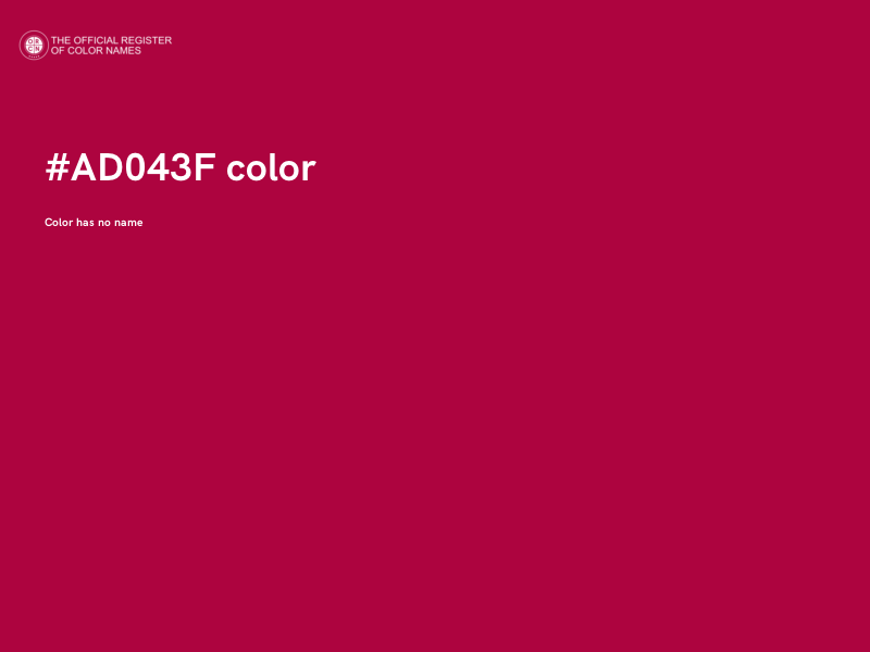 #AD043F color image