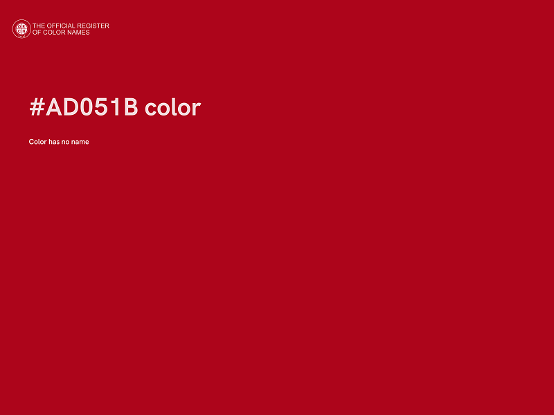 #AD051B color image