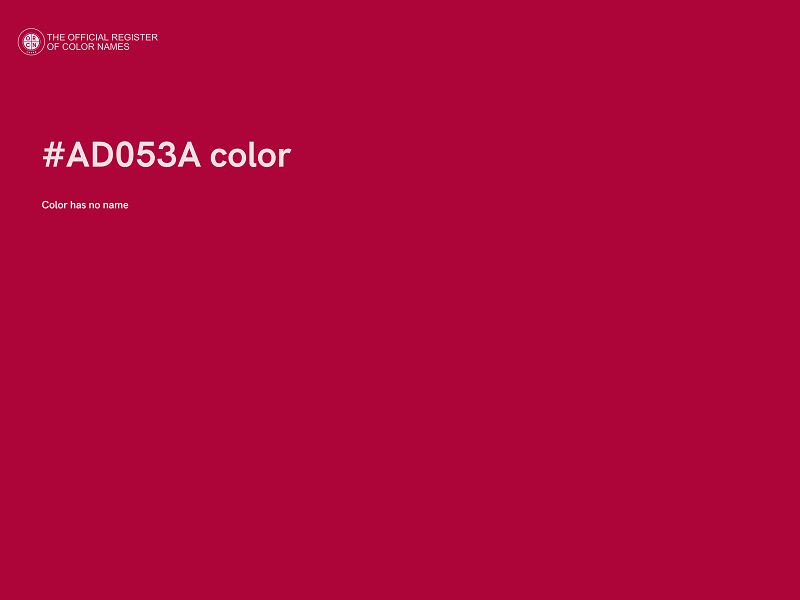 #AD053A color image
