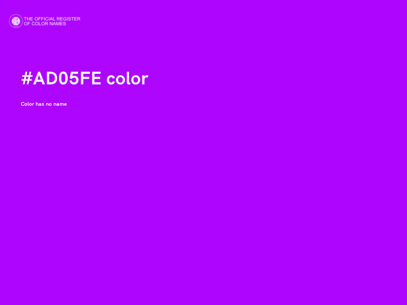 #AD05FE color image