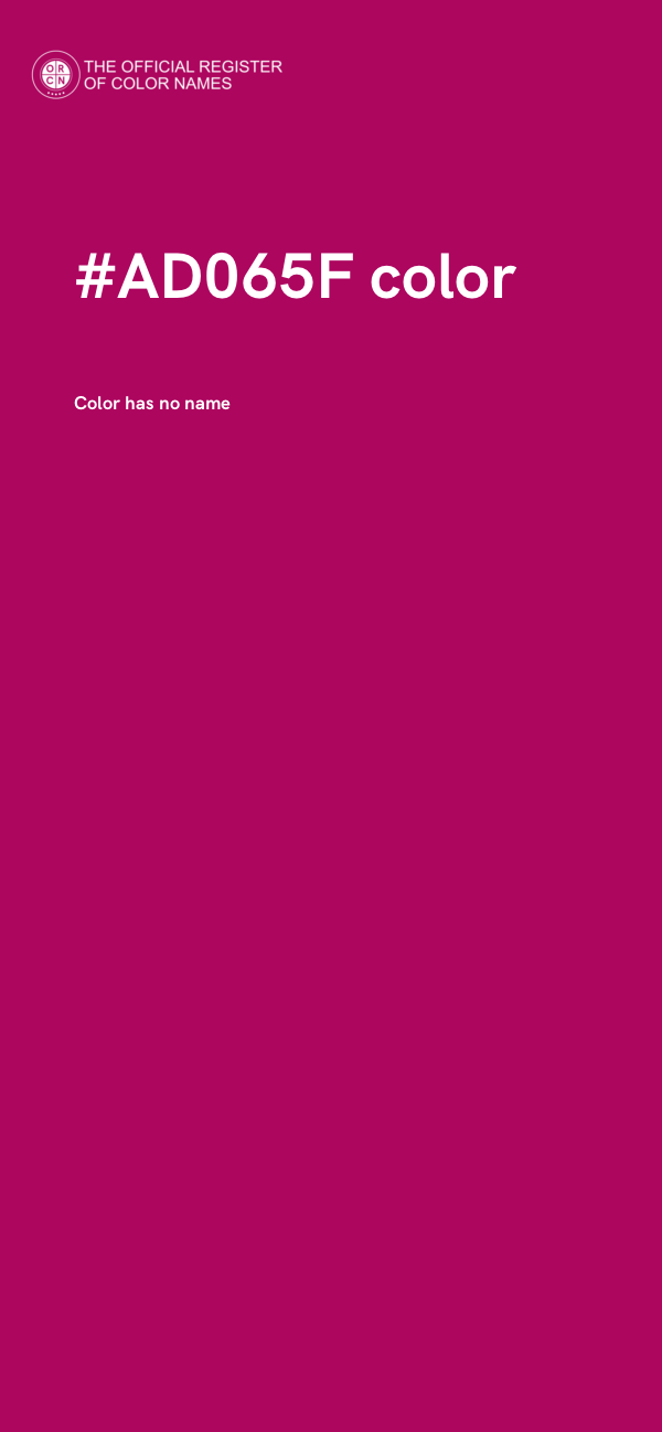 #AD065F color image
