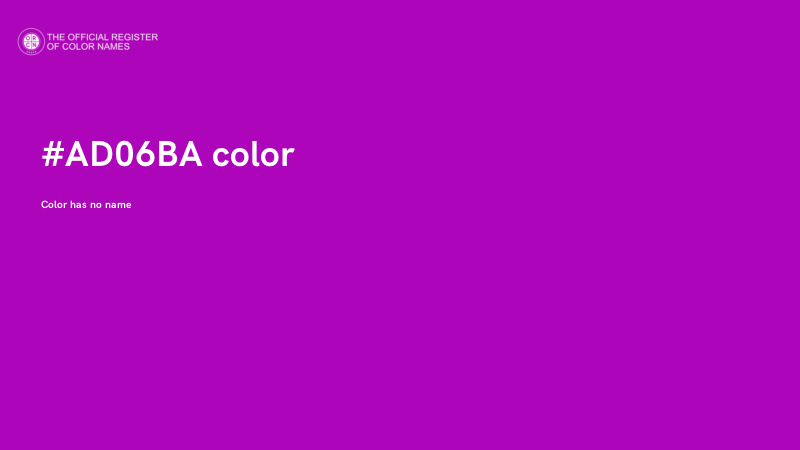 #AD06BA color image