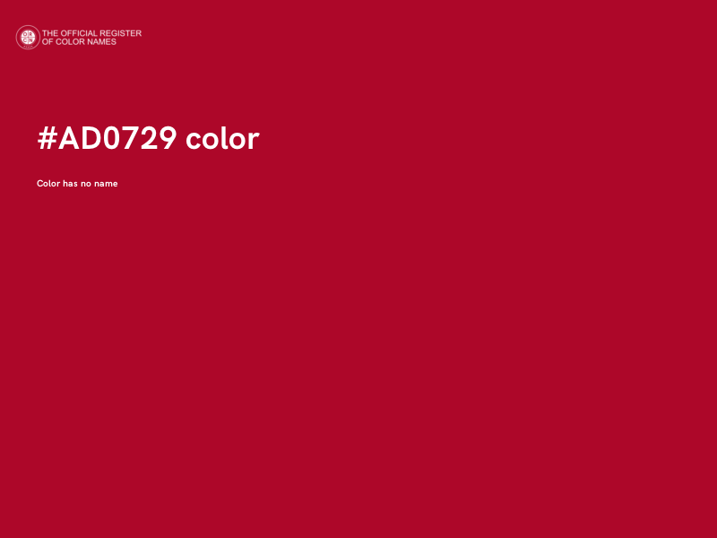 #AD0729 color image