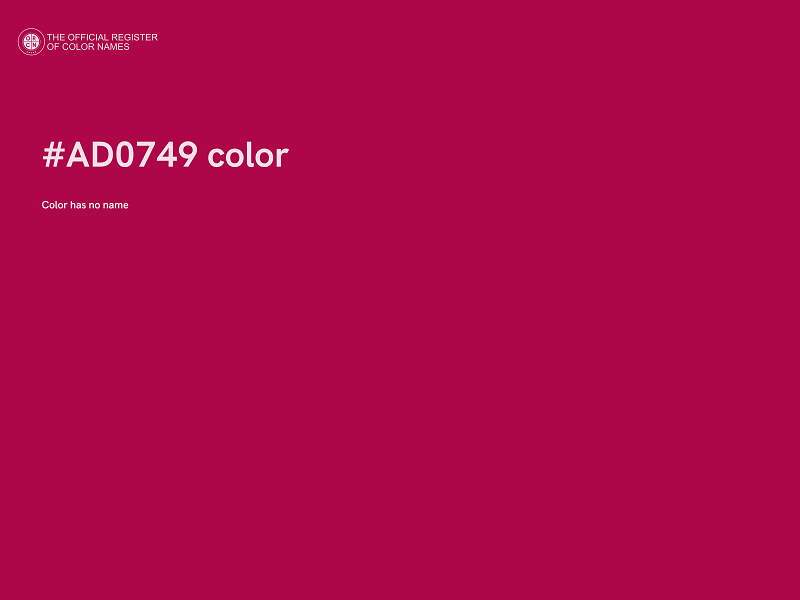 #AD0749 color image