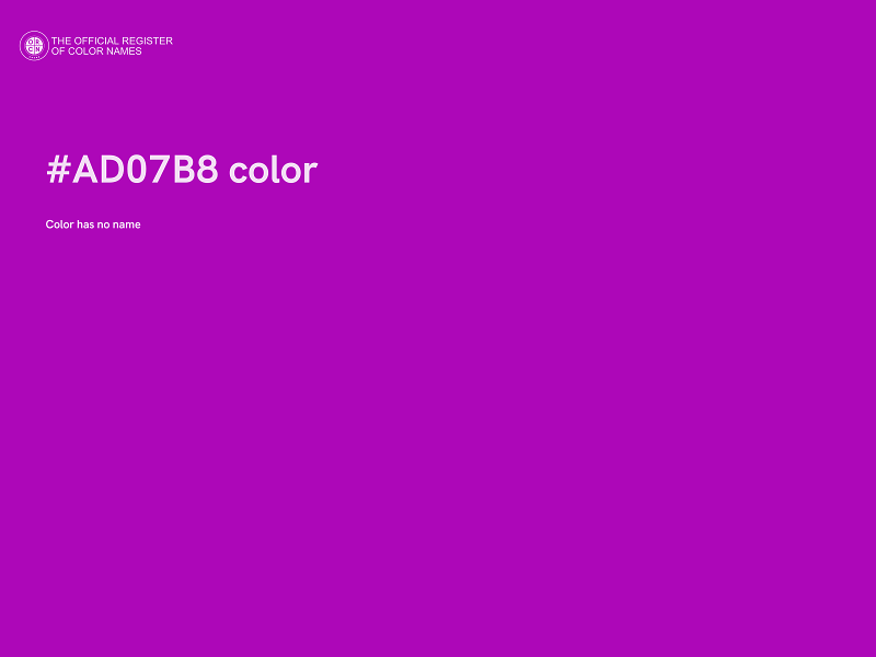 #AD07B8 color image